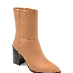 Journee Collection Tan Heeled Boots